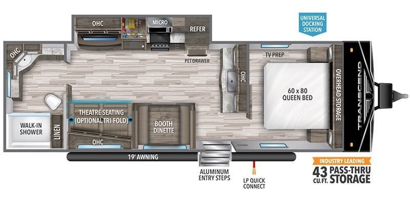 2026 Grand Design Transcend Xplor 26RBX - New Travel Trailer For Sale by McClain's RV Rockwall in Rockwall, Texas