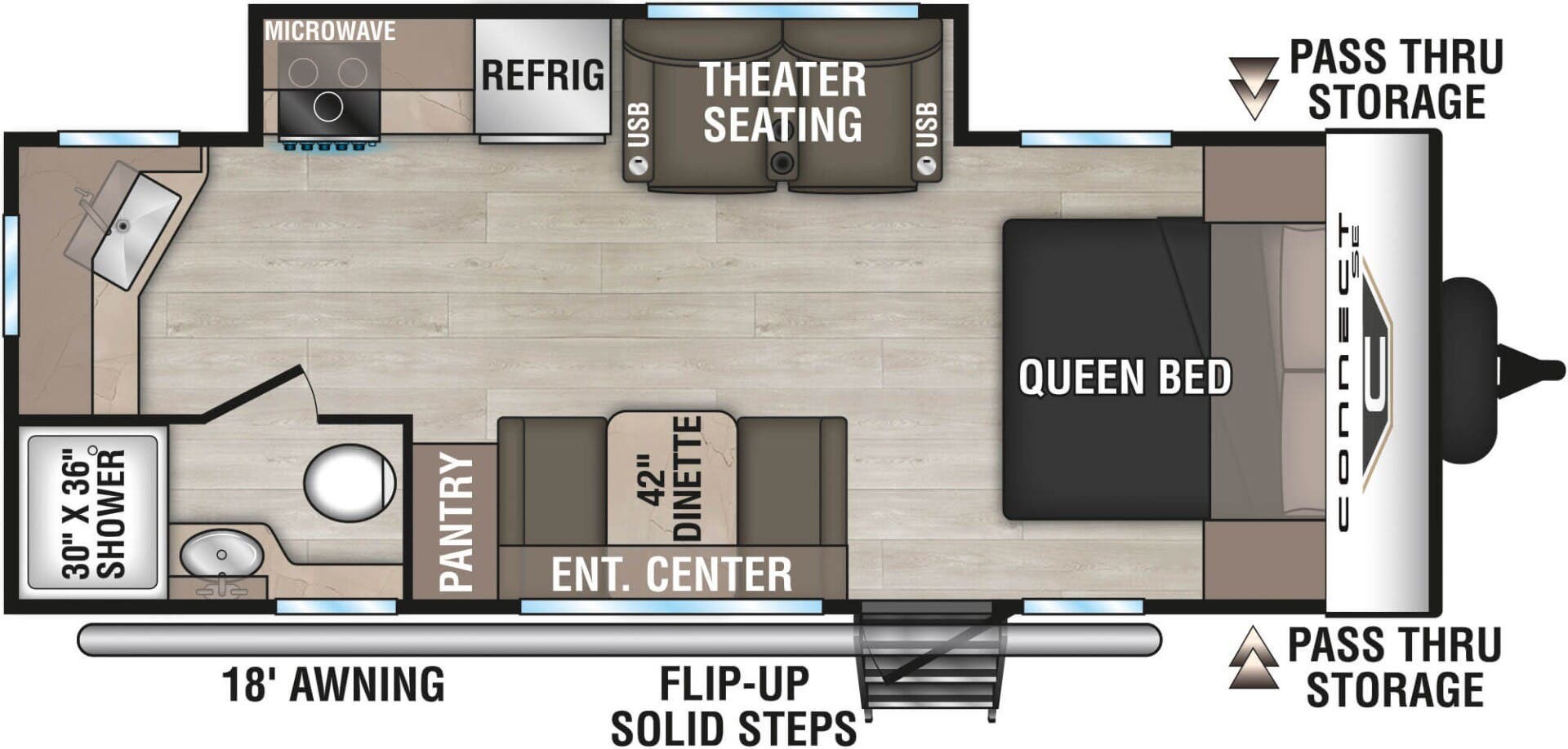 2026 K-Z Connect SE 211MK - New Travel Trailer For Sale by McClain's RV Rockwall in Rockwall, Texas