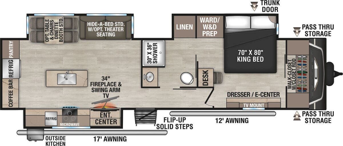 2026 K-Z Connect 333RLK - New Travel Trailer For Sale by McClain's RV Rockwall in Rockwall, Texas