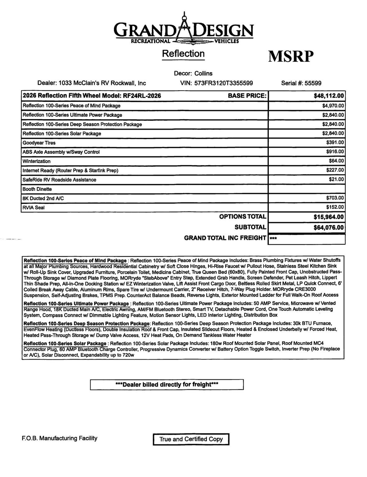 2026 Reflection 100 24RL by Grand Design from McClain's RV Rockwall in Rockwall, Texas