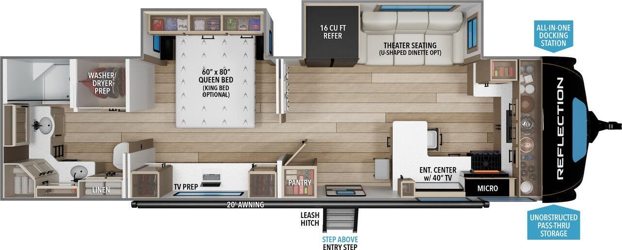 2026 Grand Design Reflection 322FKTS - New Travel Trailer For Sale by McClain's RV Rockwall in Rockwall, Texas
