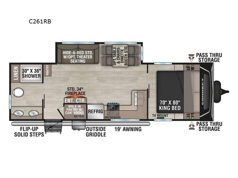 2026 K-Z Connect 261RB - New Travel Trailer For Sale by McClain's RV Rockwall in Rockwall, Texas