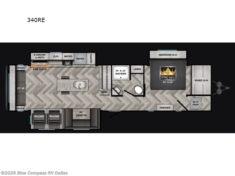 2025 CrossRoads Zinger 340RE - New Travel Trailer For Sale by Blue Compass RV Dallas in Mesquite, Texas features Slideout