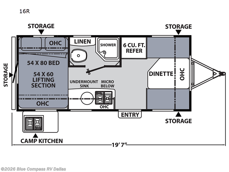 2023 Coachmen Apex Nano 16r Apex - Used Travel Trailer For Sale by Blue Compass RV Dallas in Mesquite, Texas