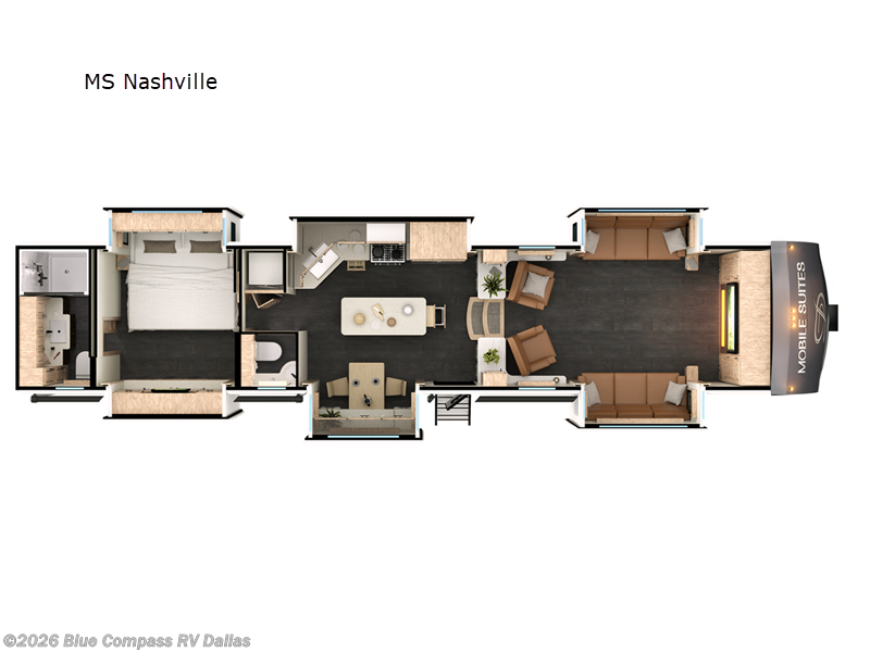 2025 DRV Mobile Suites NASHVILLE - New Fifth Wheel For Sale by Blue Compass RV Dallas in Mesquite, Texas features Slideout