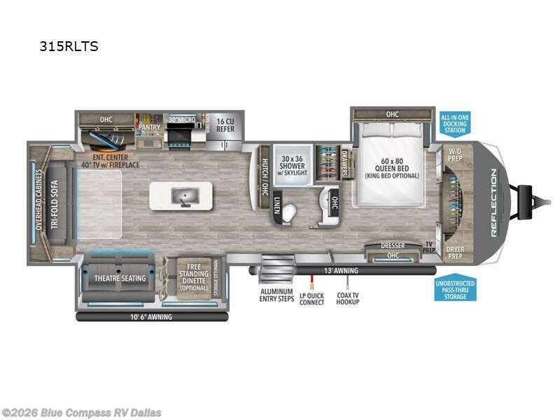2023 Grand Design Reflection 315RLTS - Used Travel Trailer For Sale by Blue Compass RV Dallas in Mesquite, Texas features Slideout