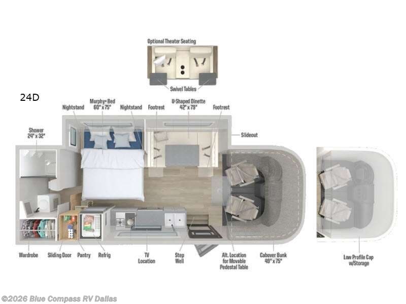2026 Winnebago View 24D - Used Class C For Sale by Blue Compass RV Dallas in Mesquite, Texas features Slideout