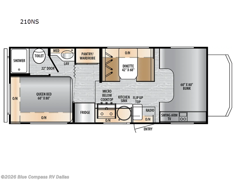 2026 East to West Entrada 210NSC - New Class C For Sale by Blue Compass RV Dallas in Mesquite, Texas