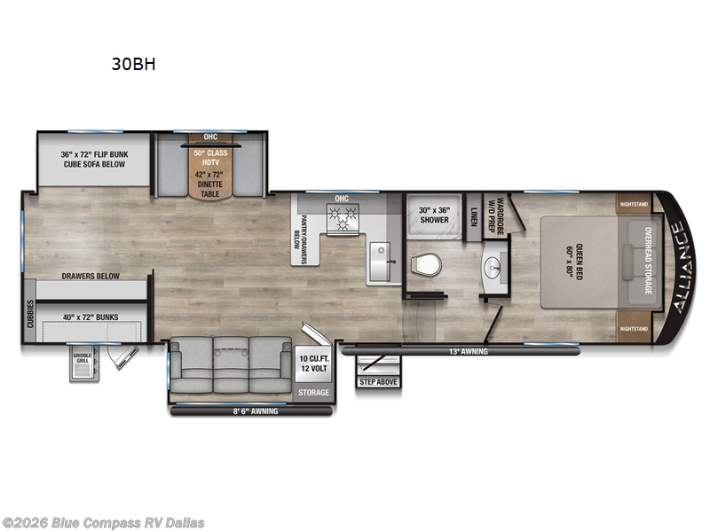 2026 Alliance RV Avenue All-Access 30BH - New Fifth Wheel For Sale by Blue Compass RV Dallas in Mesquite, Texas features Slideout