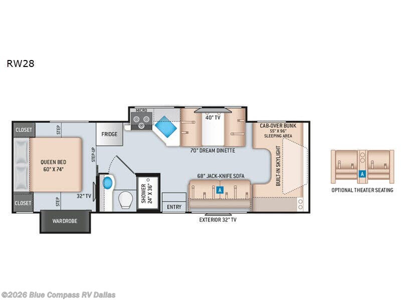 2020 Thor Motor Coach Quantum RW28 - Used Class C For Sale by Blue Compass RV Dallas in Mesquite, Texas features Slideout