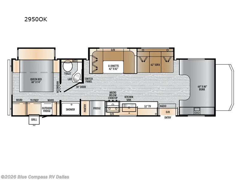 2026 East to West Entrada 2950OK - New Class C For Sale by Blue Compass RV Dallas in Mesquite, Texas features Slideout