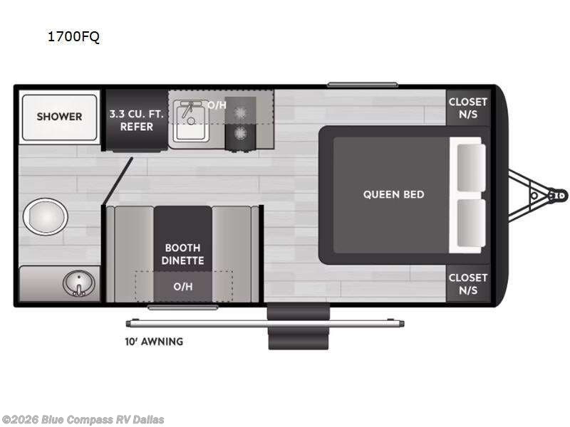 2024 Keystone Springdale Mini 1700FQ - Used Travel Trailer For Sale by Blue Compass RV Dallas in Mesquite, Texas