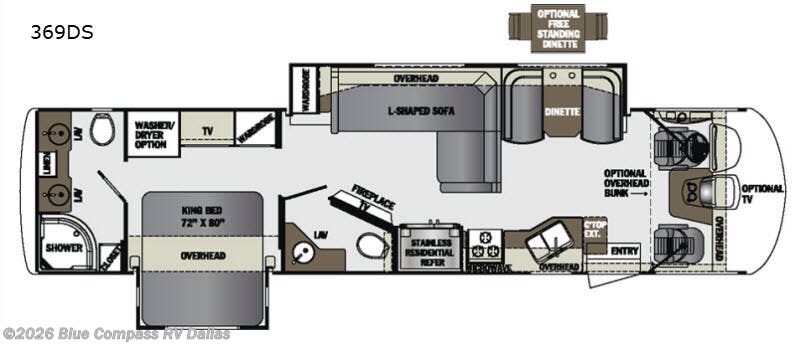 2018 Forest River Georgetown XL 369DS - Used Class A For Sale by Blue Compass RV Dallas in Mesquite, Texas features Slideout