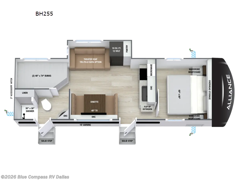 2027 Alliance RV Delta Ultra Lite BH255 - New Travel Trailer For Sale by Blue Compass RV Dallas in Mesquite, Texas features Slideout