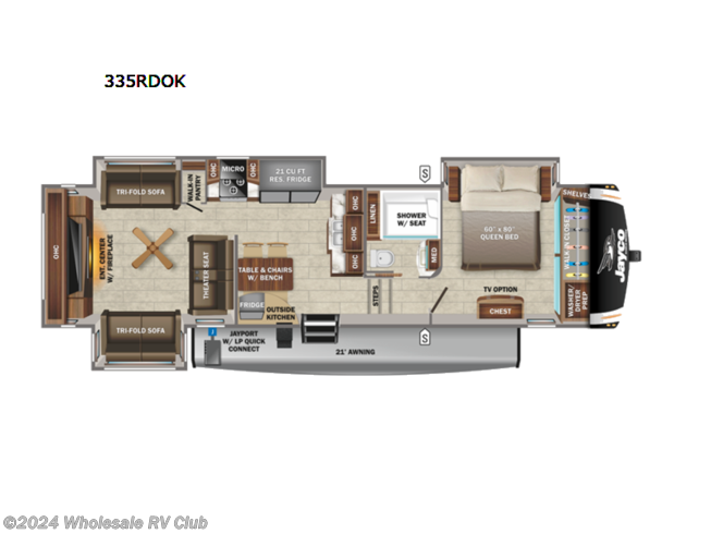 2022 Jayco Eagle 335RDOK - New Fifth Wheel For Sale by Wholesale RV Club in , Ohio