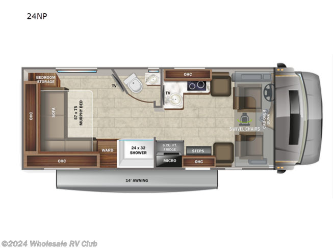 2022 Jayco Melbourne Prestige 24NP - New Class C For Sale by Wholesale RV Club in , Ohio