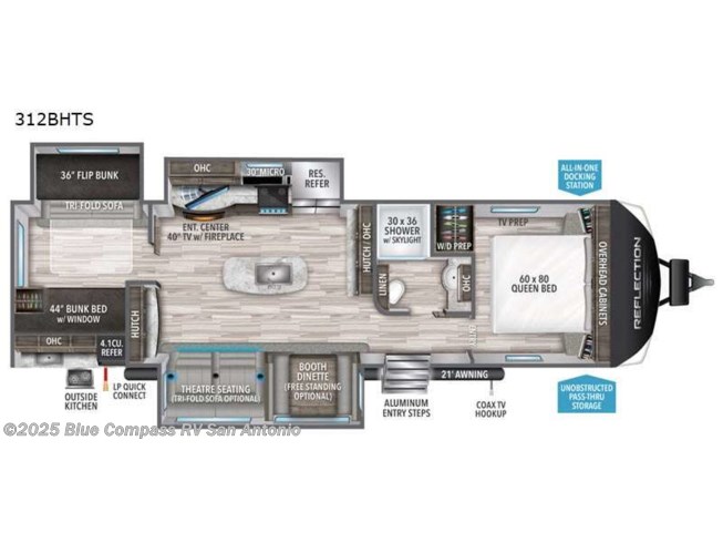 2022 Grand Design Reflection 312bhts Rv For Sale In San Antonio Tx 78227 Sa5372 Rvusa Com Classifieds 2022 Grand Design Reflection 312bhts Whats New