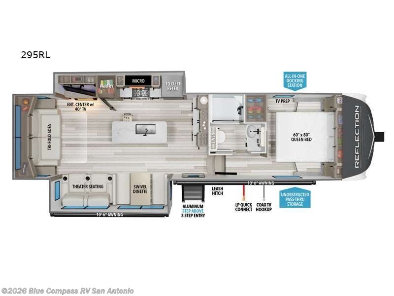 2026 Grand Design Reflection 150 Series 295RL - New Fifth Wheel For Sale by Blue Compass RV San Antonio in San Antonio, Texas features Slideout