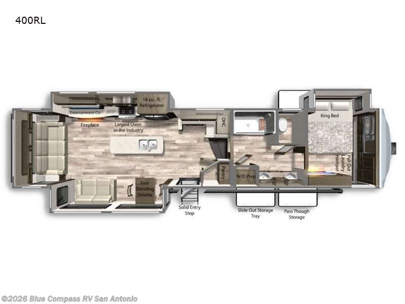 2021 Dutchmen Yukon 400RL - Used Fifth Wheel For Sale by Blue Compass RV San Antonio in San Antonio, Texas features Slideout