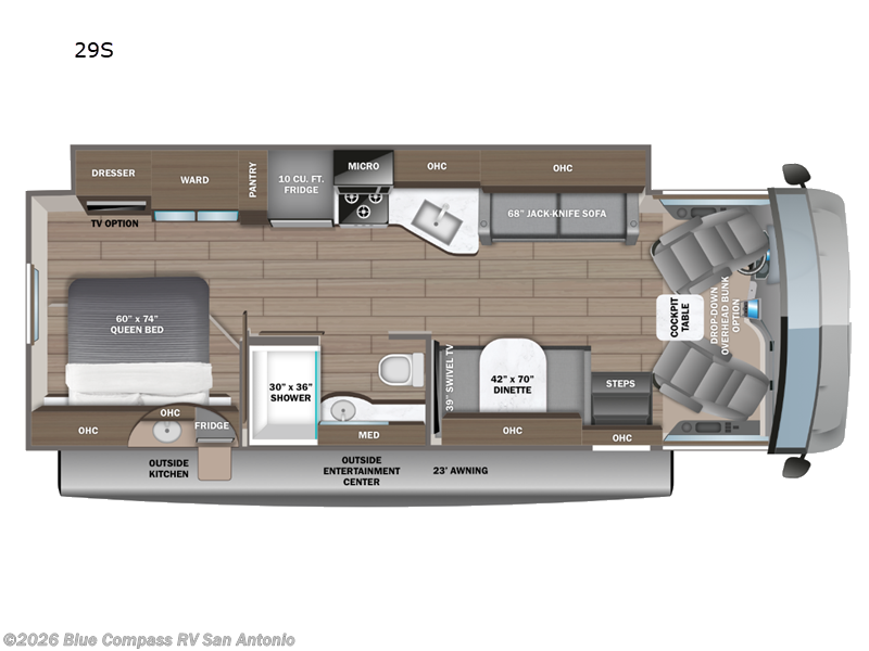2026 Jayco Alante 29S - New Class A For Sale by Blue Compass RV San Antonio in San Antonio, Texas features Slideout
