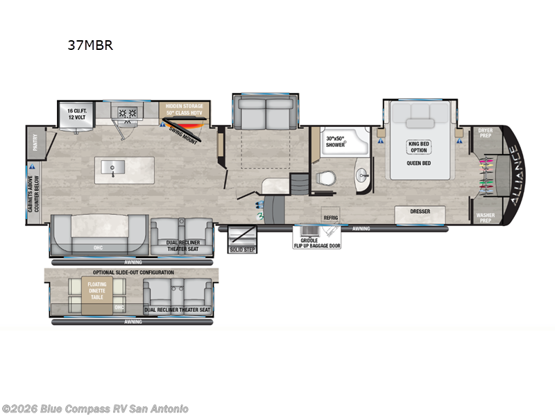 2024 Alliance RV Avenue 37MBR - Used Fifth Wheel For Sale by Blue Compass RV San Antonio in San Antonio, Texas features Slideout
