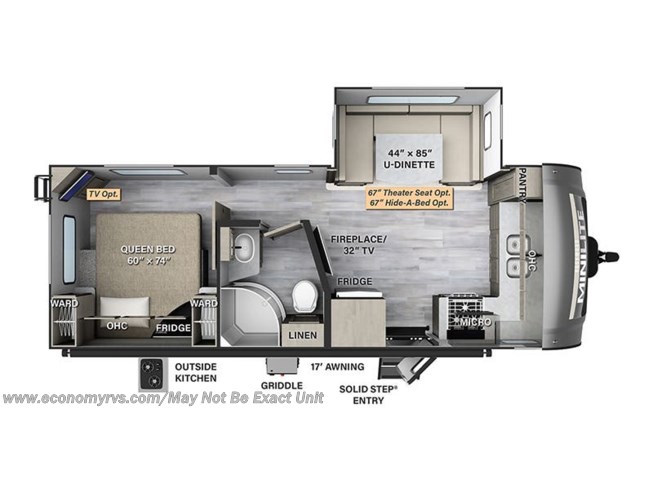 2023 Forest River Rockwood Mini Lite 2506S floorplan image