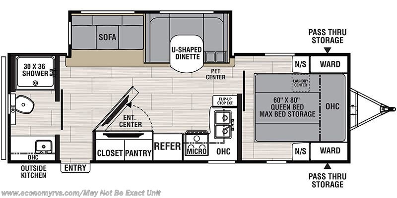 Floorplan of 2026 Coachmen Northern Spirit 2557RB