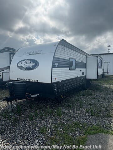 2026 Forest River Cherokee Grey Wolf 23MK - New Travel Trailer For Sale by Economy RVS, LLC in Mechanicsville, Maryland features Power Awning, Outside Kitchen, Roof Vents, Skylight, Awning