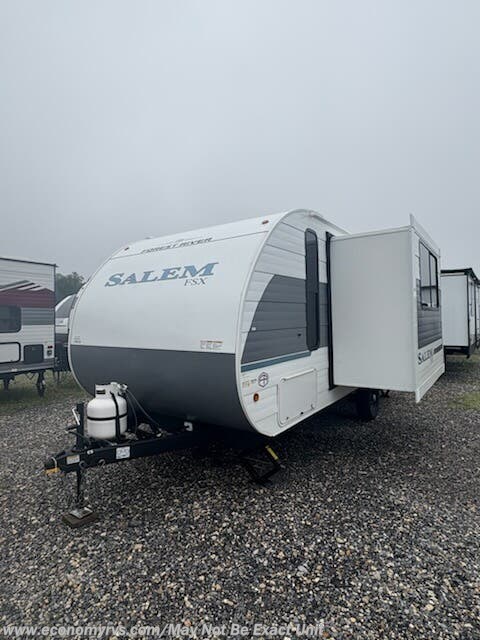 2026 Forest River Salem FSX 178BHSK - New Travel Trailer For Sale by Economy RVS, LLC in Mechanicsville, Maryland features Power Roof Vent, CO Detector, Enclosed Water Tank, Toilet, Refrigerator
