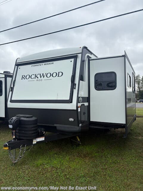 2026 Forest River Rockwood Roo 235S - New Expandable Trailer For Sale by Economy RVS, LLC in Mechanicsville, Maryland features Shower, Screen Door, Fiberglass Sidewalls, Slam Latch Baggage Doors, LP Detector