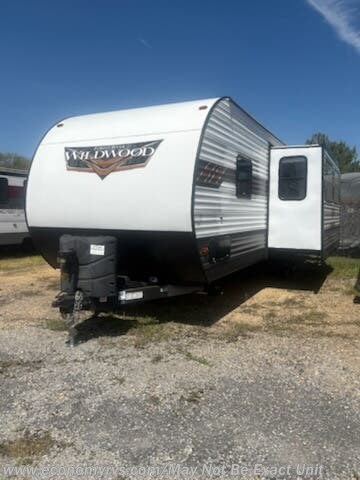 2021 Forest River Wildwood 26DBUD - Used Travel Trailer For Sale by Economy RVS, LLC in Mechanicsville, Maryland features Fireplace, Shower, Pantry