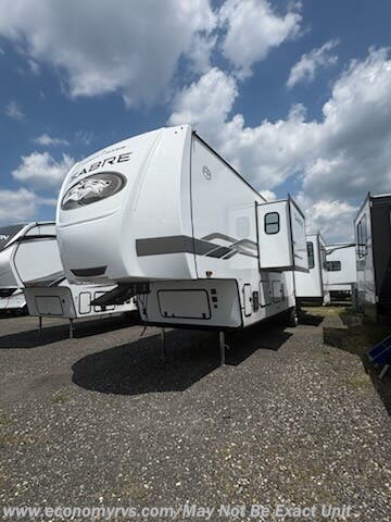 2026 Forest River Sabre 36EST - New Fifth Wheel For Sale by Economy RVS, LLC in Mechanicsville, Maryland features Stove, TV, 50 Amp Service, Washer/Dryer Prep, External Shower