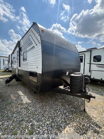 2026 Keystone Raptor Carbon 29WFO - New Toy Hauler For Sale by Economy RVS, LLC in Mechanicsville, Maryland features Queen Bed, Furnace, Shower, 30 Amp Service, Smoke Detector