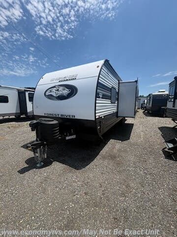 2027 Forest River Cherokee Grey Wolf 26DBH - New Travel Trailer For Sale by Economy RVS, LLC in Mechanicsville, Maryland features Spare Tire Kit, Skylight, Slideout, Refrigerator (12V), Stove Top Burner