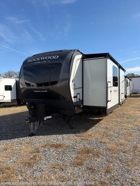 2027 Forest River Rockwood Ultra Lite 2623MBR - New Travel Trailer For Sale by Economy RVS, LLC in Mechanicsville, Maryland features Air Conditioning, Solar Panel, Smoke Detector, Black Tank Flush, Oven