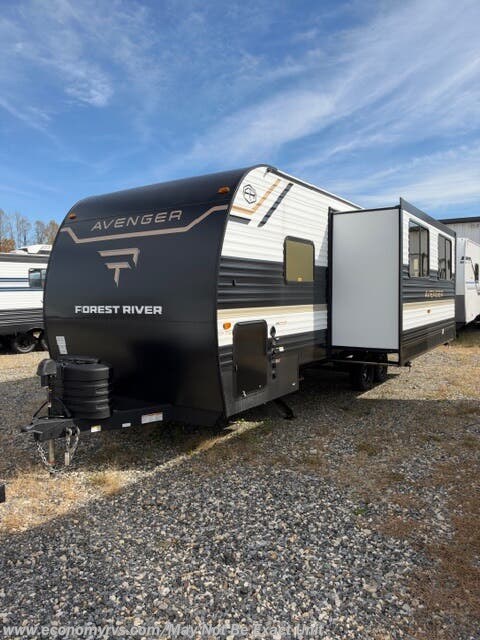 2027 Forest River Avenger 25RBS - New Travel Trailer For Sale by Economy RVS, LLC in Mechanicsville, Maryland features Power Awning, Air Conditioning, Microwave, Smoke Detector, LP Detector