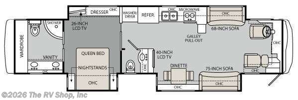 2013 Monaco RV Diplomat 43 DFT - Used Class A For Sale by The RV Shop, Inc in Baton Rouge, Louisiana features Slideout