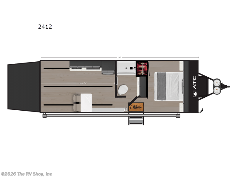 2026 ATC Pla 550 2412 - New Toy Hauler For Sale by The RV Shop, Inc in Baton Rouge, Louisiana