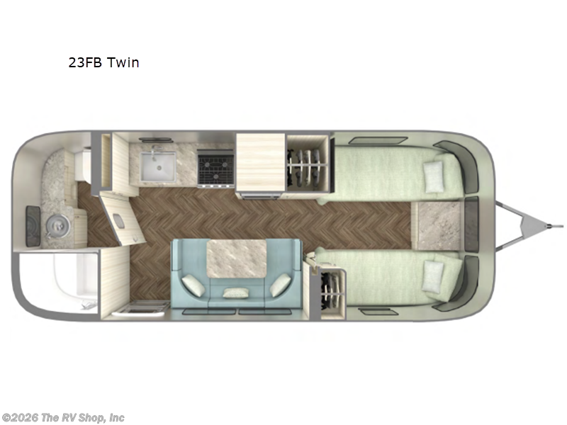 2026 Airstream International 23FB Twin - New Travel Trailer For Sale by The RV Shop, Inc in Baton Rouge, Louisiana