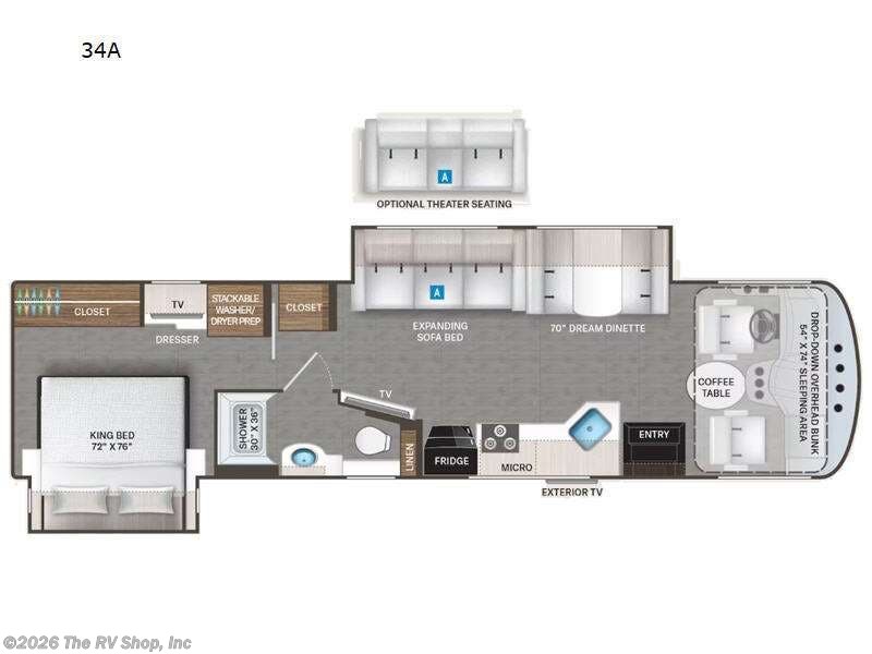 2023 Thor Motor Coach Windsport 34A - Used Class A For Sale by The RV Shop, Inc in Baton Rouge, Louisiana features Slideout