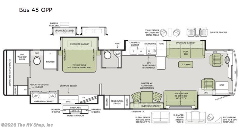 2020 Tiffin Allegro Bus 45 OPP - Used Class A For Sale by The RV Shop, Inc in Baton Rouge, Louisiana features Slideout