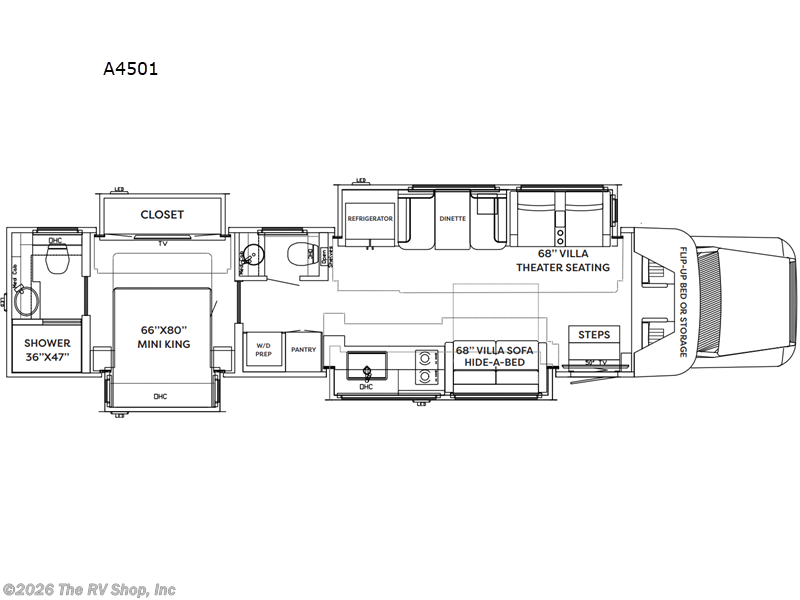 2026 Show Hauler Adventure A4501 - New Super C For Sale by The RV Shop, Inc in Baton Rouge, Louisiana features Slideout