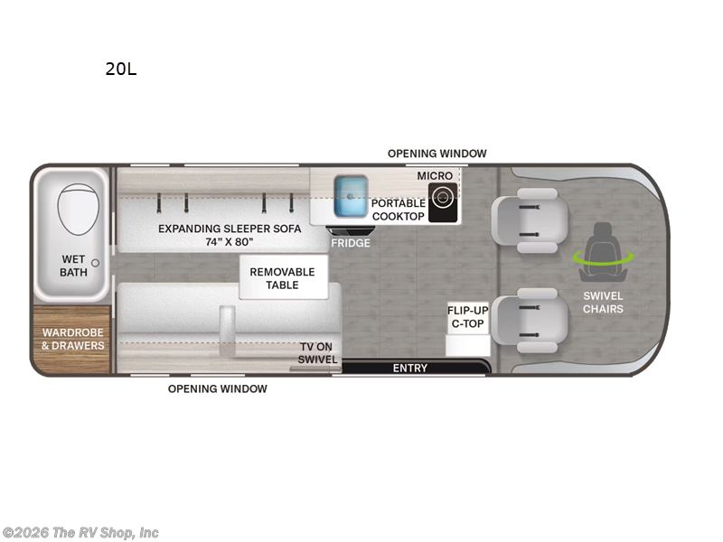 2026 Thor Motor Coach Tellaro 20L - New Class B For Sale by The RV Shop, Inc in Baton Rouge, Louisiana