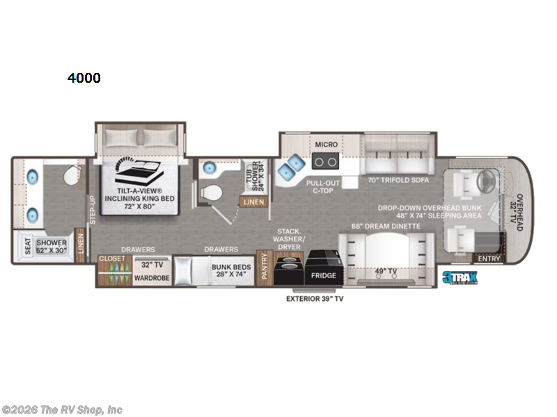2022 Thor Motor Coach Aria 4000 - Used Class A For Sale by The RV Shop, Inc in Baton Rouge, Louisiana features Slideout