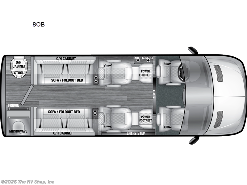 2026 OGV Luxury Coach VCRUISE 8OB - New Class B For Sale by The RV Shop, Inc in Baton Rouge, Louisiana