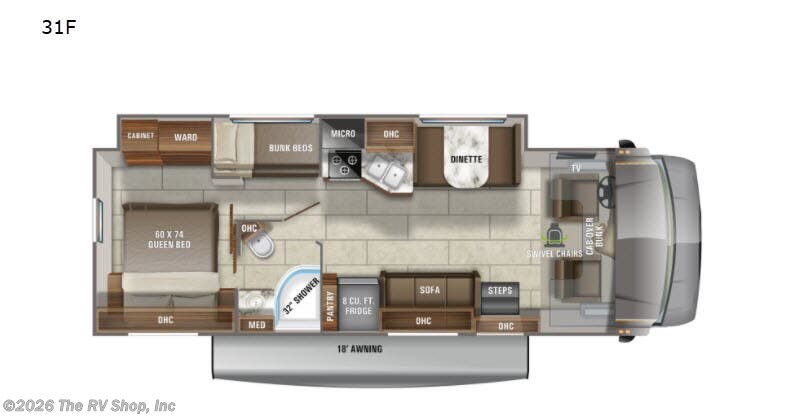 2021 Jayco Redhawk 31F - Used Class C For Sale by The RV Shop, Inc in Baton Rouge, Louisiana features Slideout