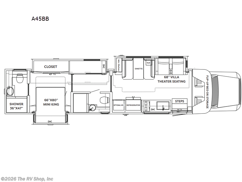 2026 Show Hauler Adventure A45BB - New Super C For Sale by The RV Shop, Inc in Baton Rouge, Louisiana features Slideout