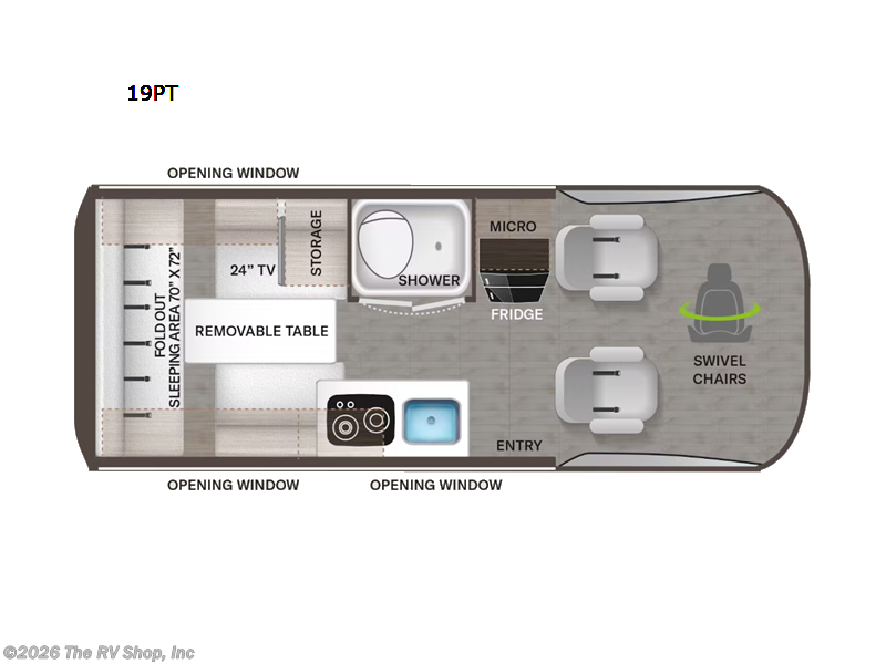 2023 Thor Motor Coach Tranquility Transit 19PT - Used Class B For Sale by The RV Shop, Inc in Baton Rouge, Louisiana