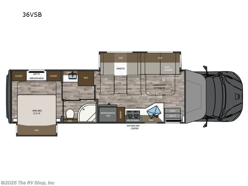 2024 Renegade Verona 36VSB - Used Super C For Sale by The RV Shop, Inc in Baton Rouge, Louisiana features Slideout
