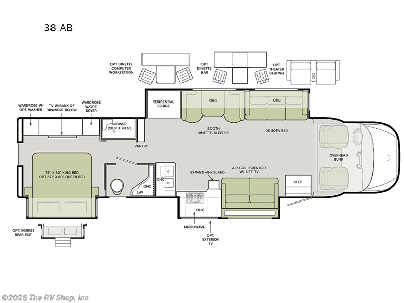 2023 Tiffin Allegro Bay 38 AB - Used Super C For Sale by The RV Shop, Inc in Baton Rouge, Louisiana features Slideout